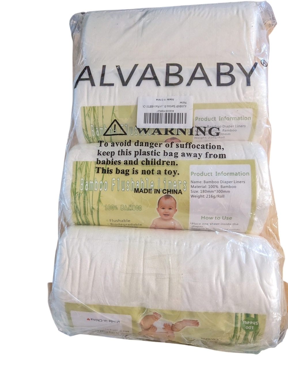 Alva Baby Flushable Liners For Cloth Diaper New In Package